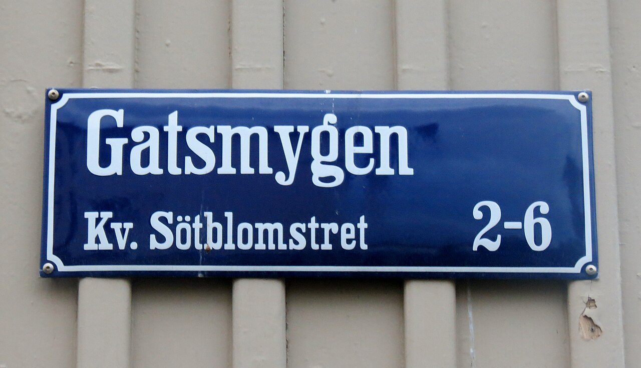 Modern Emaliowane szyldy ze strzałką 20 × 10 cm