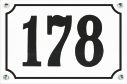 10 X 14 CM<br />
HOUSE NUMBER<br />
RECTANGEL, CONVEX