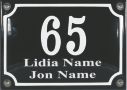 14 X 10 CM<br />
HOUSE NUMBER <br />
WITH NAME <br />
CONVEX