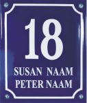 16 X 19 CM<br />
HOUSE NUMBER <br />
WITH NAME<br />
CONVEX