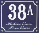 19 X 16 CM<br />
HOUSE NUMBER<br />
WITH NAME <br />
CONVEX