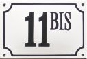 22 X 16 CM<br />
HOUSE NUMBER<br />
RECTANGEL, CONVEX