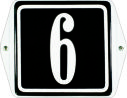 6 X 6 CM <br />
HOUSE NUMBER EARS <br />
WITH FRAME