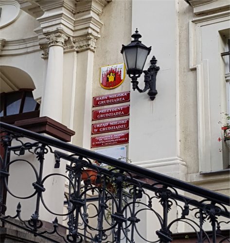 Emaliowane tablice urzędowe - UM Grudziądz